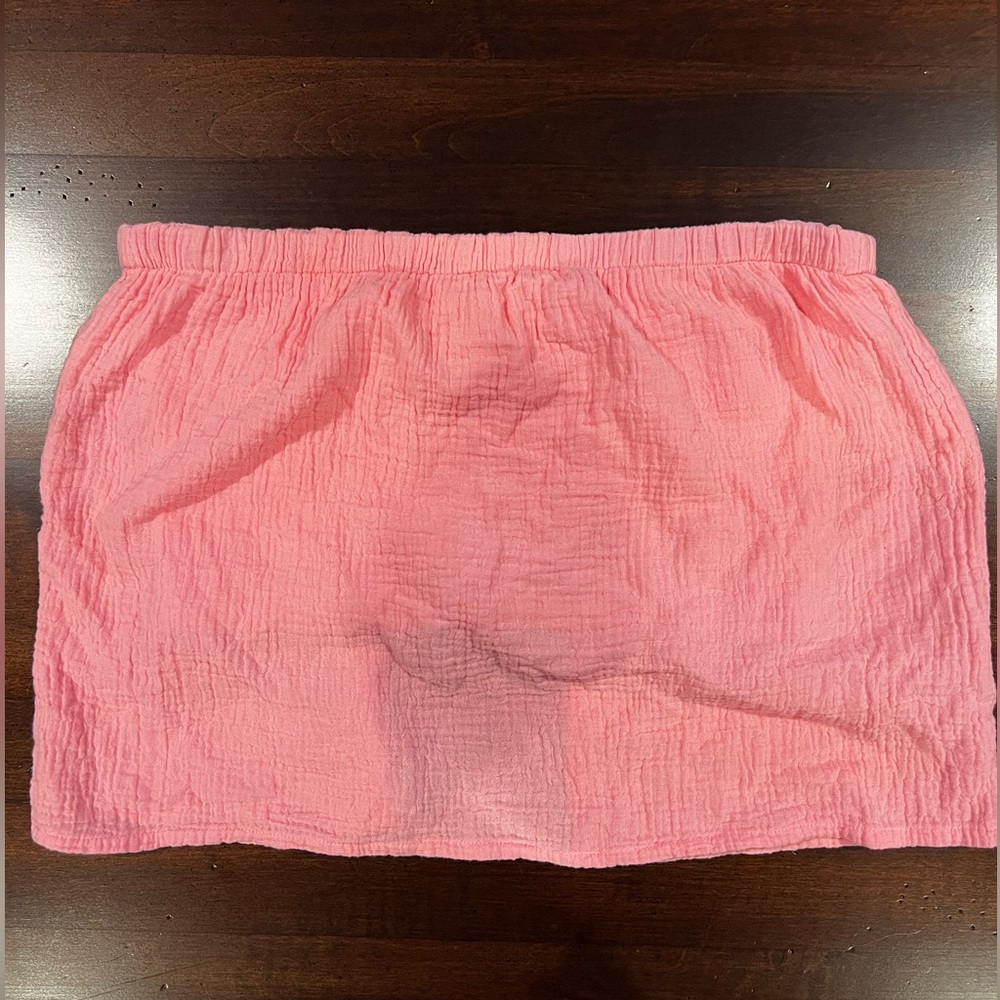 BOBI Los Angeles|| Pink Beach Gauze Halter top